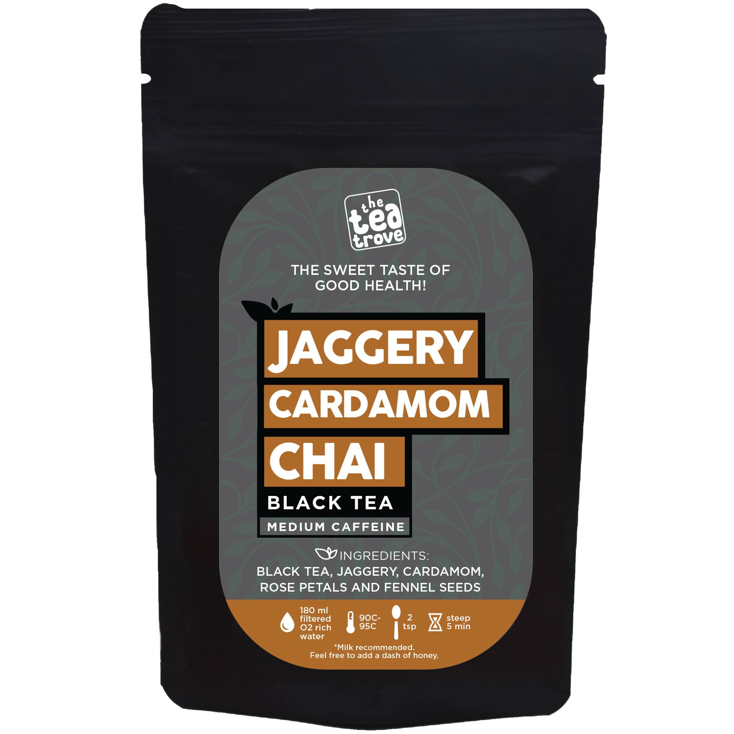 The Tea Trove - Jaggery Cardamom Chai Black Tea | Grab2Buy