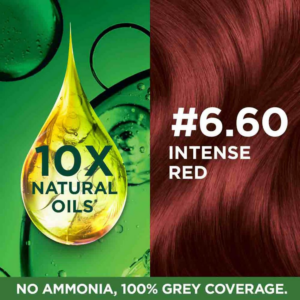 Garnier Color Naturals Creme Riche Hair Color - Shade 6.60 Intense Red | Grab2Buy