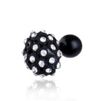 Trendoo Jewelry Gold-Polished Stylish Fancy Black Studs | Grab2Buy
