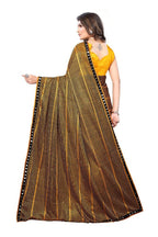 Vamika Yellow Lycra Knitted Saree | Grab2Buy
