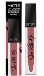 Renee Stay With Me Matte Lip Color Desire For Brown | Grab2Buy