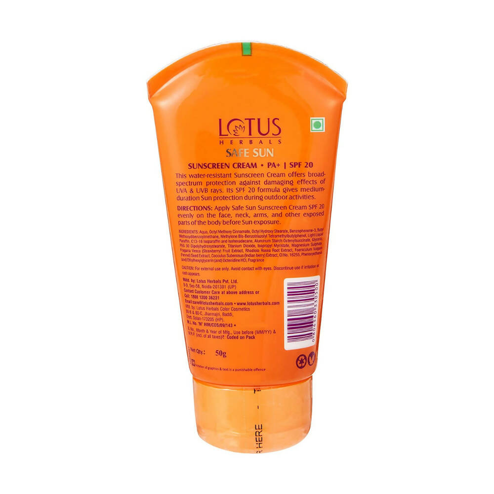 Lotus Herbals Safe Sun Sunscreen Cream - Breezy Berry SPF 20 | Grab2Buy