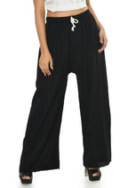 Mominos Fashion Moeza Reyon Cotton Black Chikan Work Palazzo | Grab2Buy