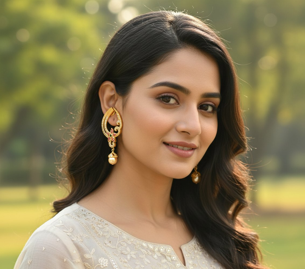 Multicolor Cz Designer Earrings | Grab2Buy