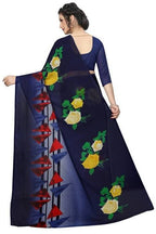 Vamika Navy Georgette Printed Contemporary Saree (SKODA NAVY) | Grab2Buy