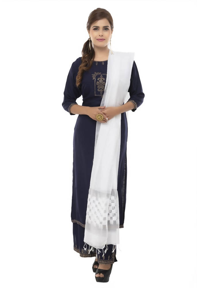 Mominos Fashion White Buta Cut Dupatta | Grab2Buy
