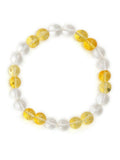 Clear Quartz & Citrine Yellow and White Beads Bracelet - Ruby Raang | Grab2Buy