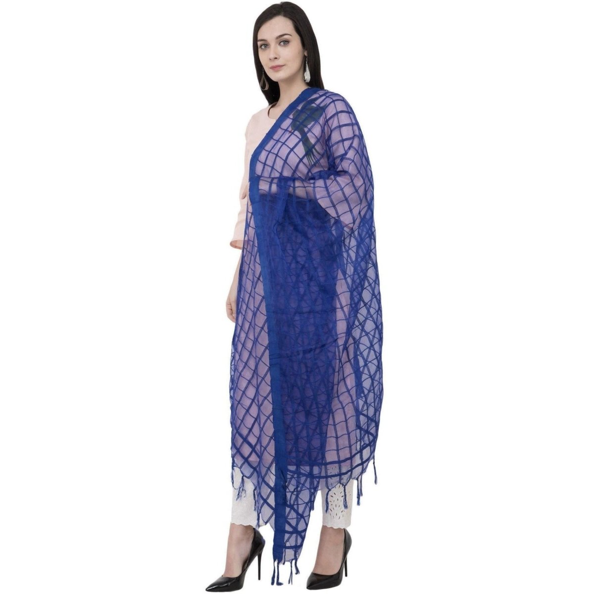 A R Silk Cotton Square Regular Dupatta Color Royal Dupatta or Chunni | Grab2Buy