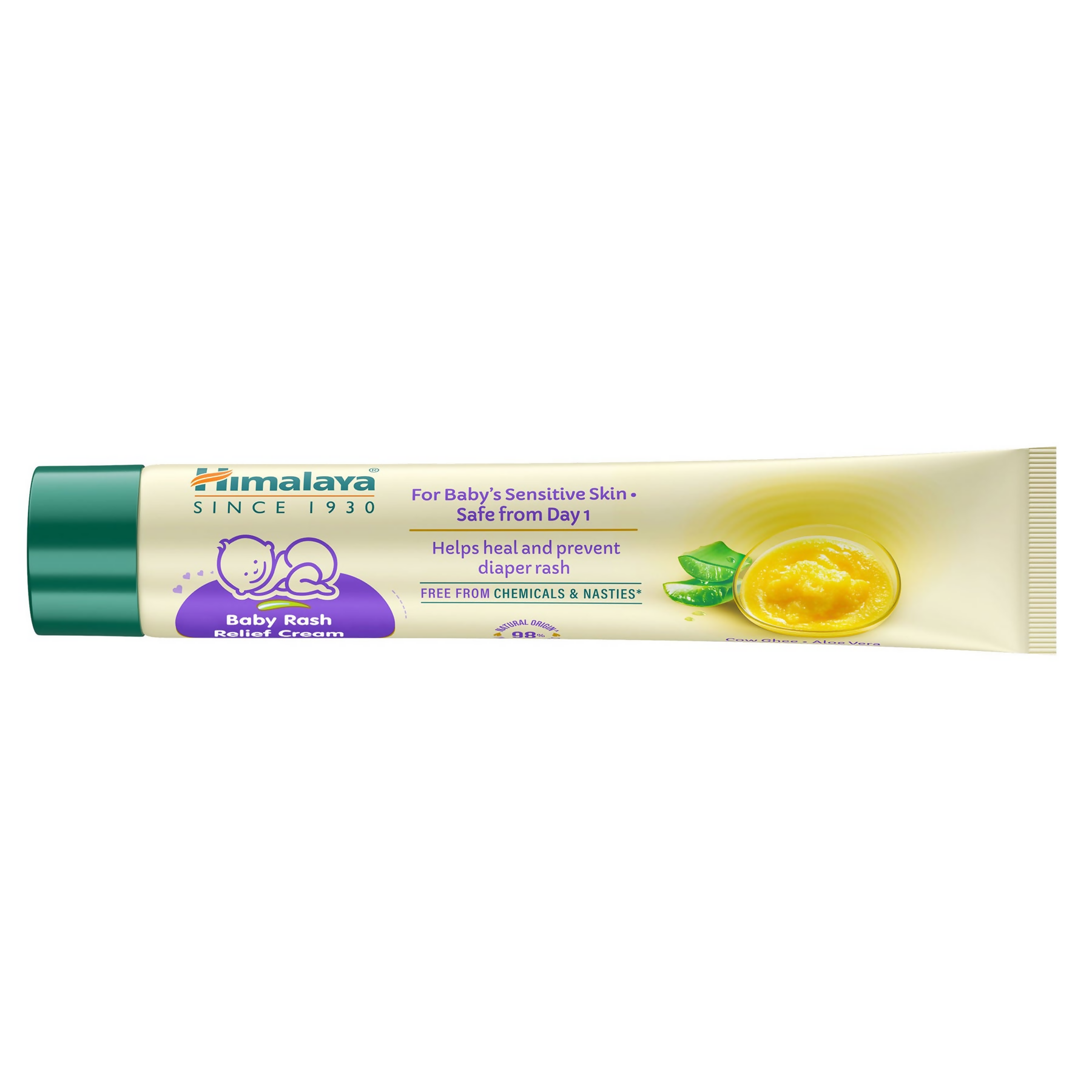 Himalaya Herbals Baby Rash Relief Cream with Pure Cow Ghee | Grab2Buy
