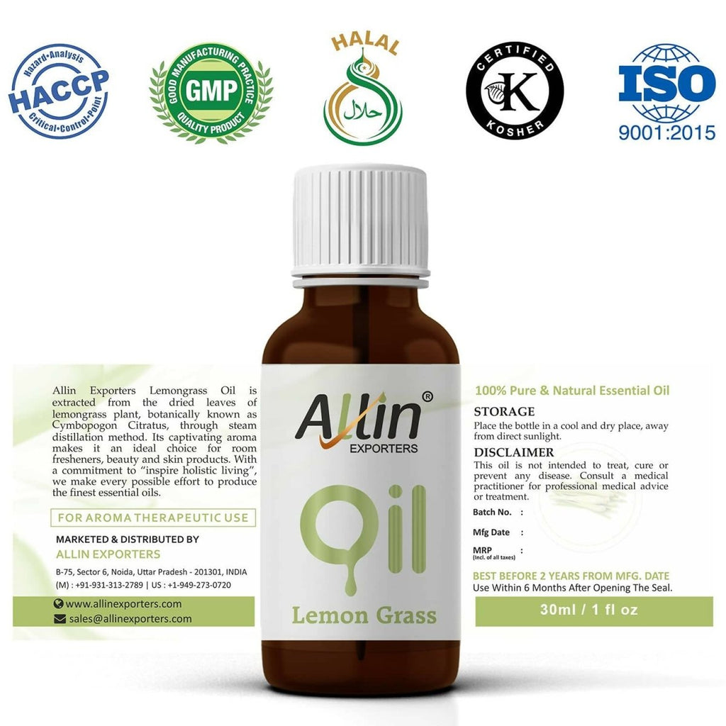 Allin Exporters Lemon Grass Essential Oil | Grab2Buy