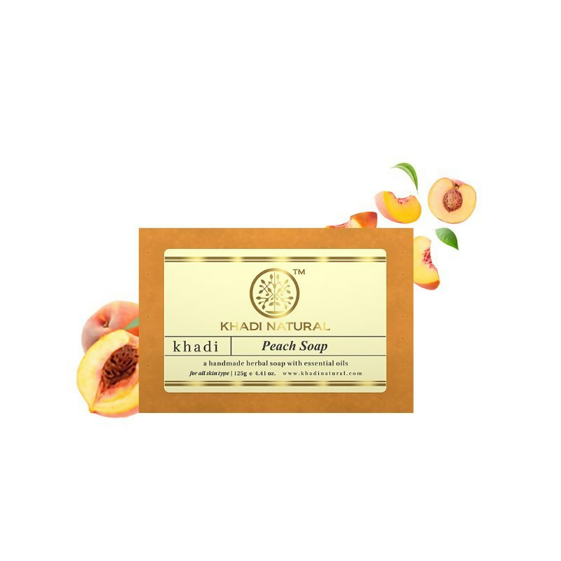 Khadi Natural Peach Handmade Soap | Grab2Buy