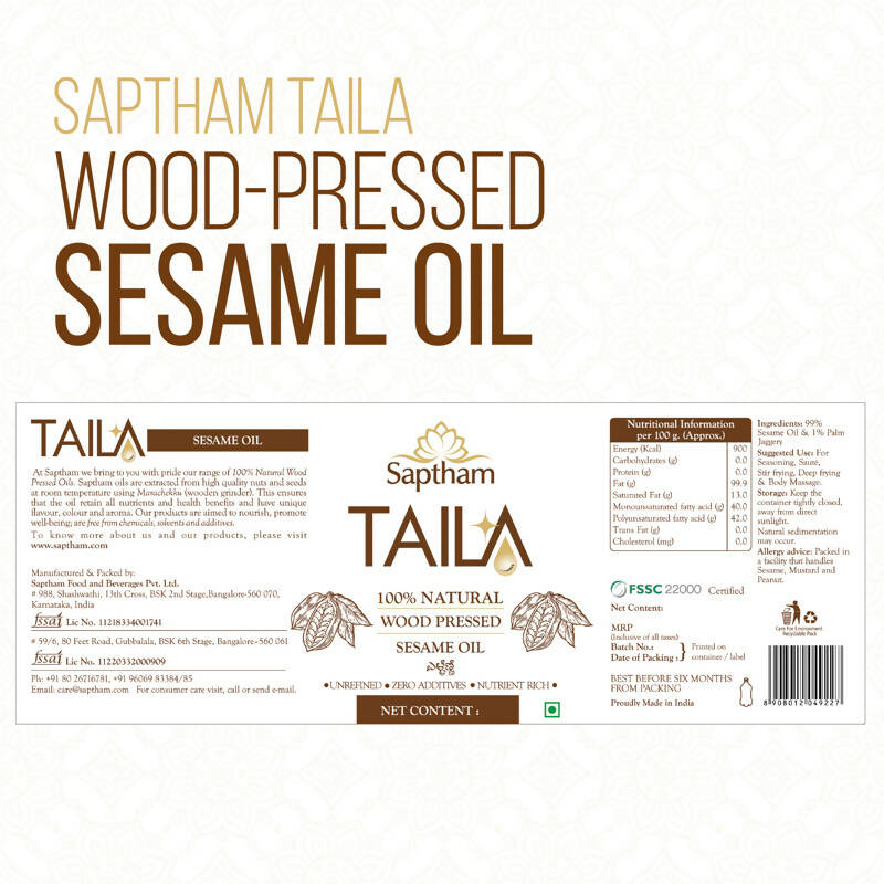 Saptham Taila Sesame Oil | Grab2Buy