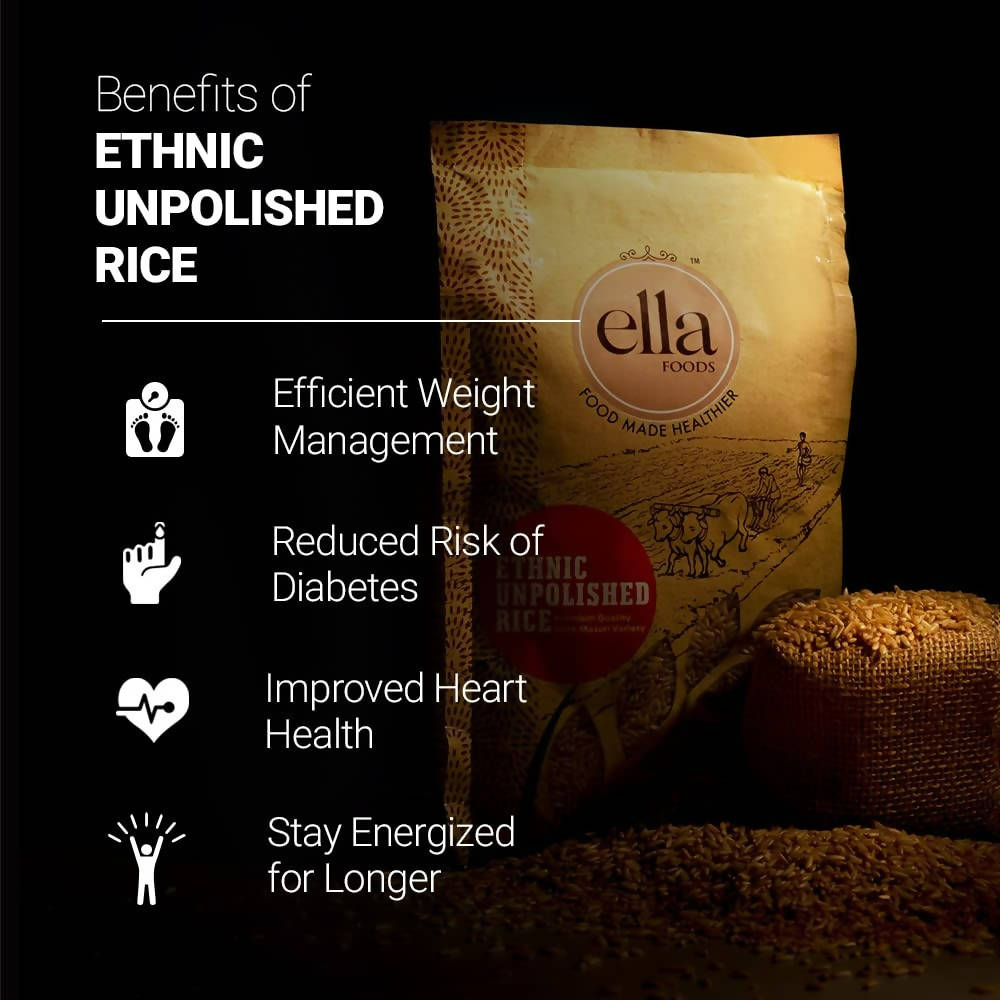 Ella Foods Ethnic Unpolished Rice | Grab2Buy
