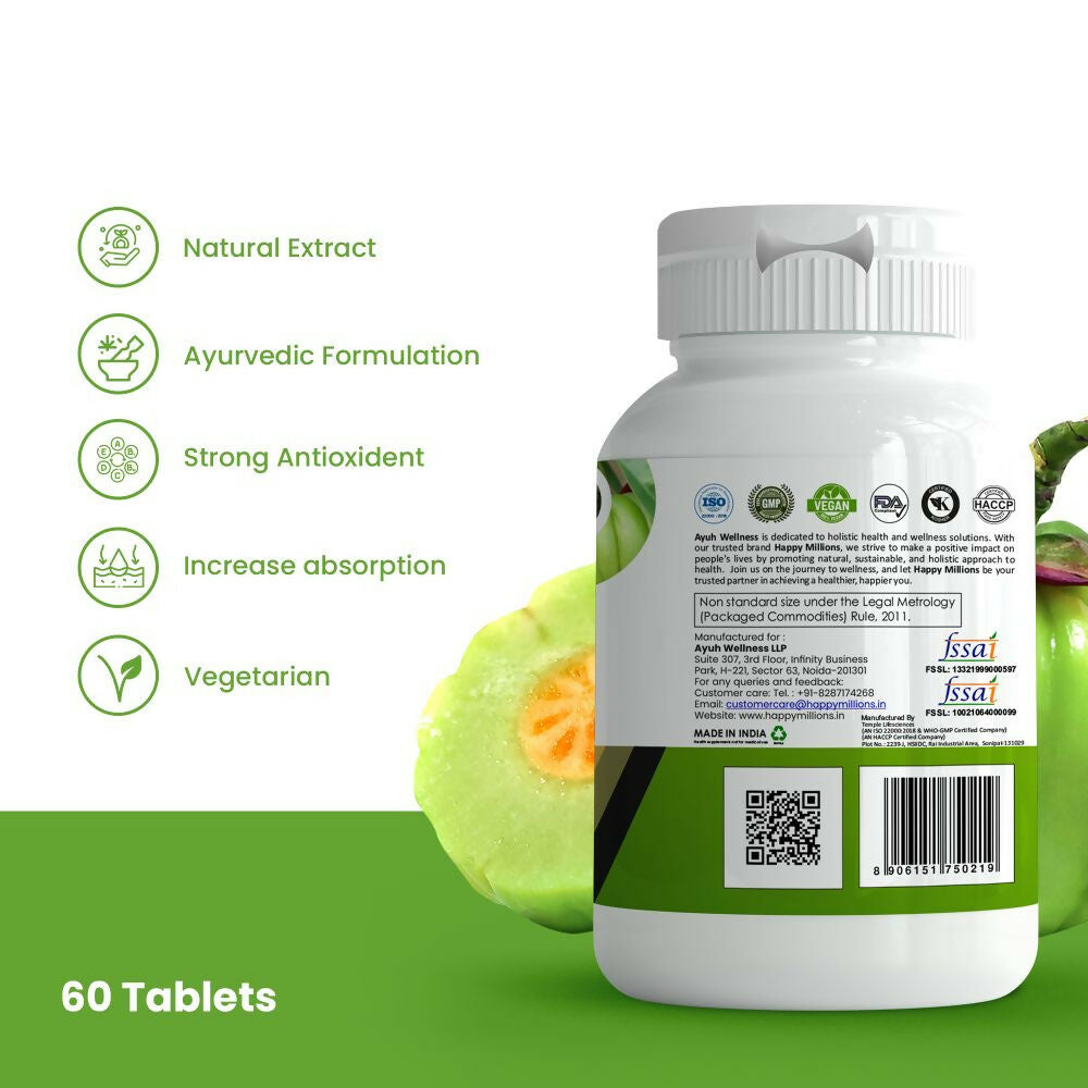 HappyMillions Garcinia & Pepper Weight Loss Tablets | Grab2Buy