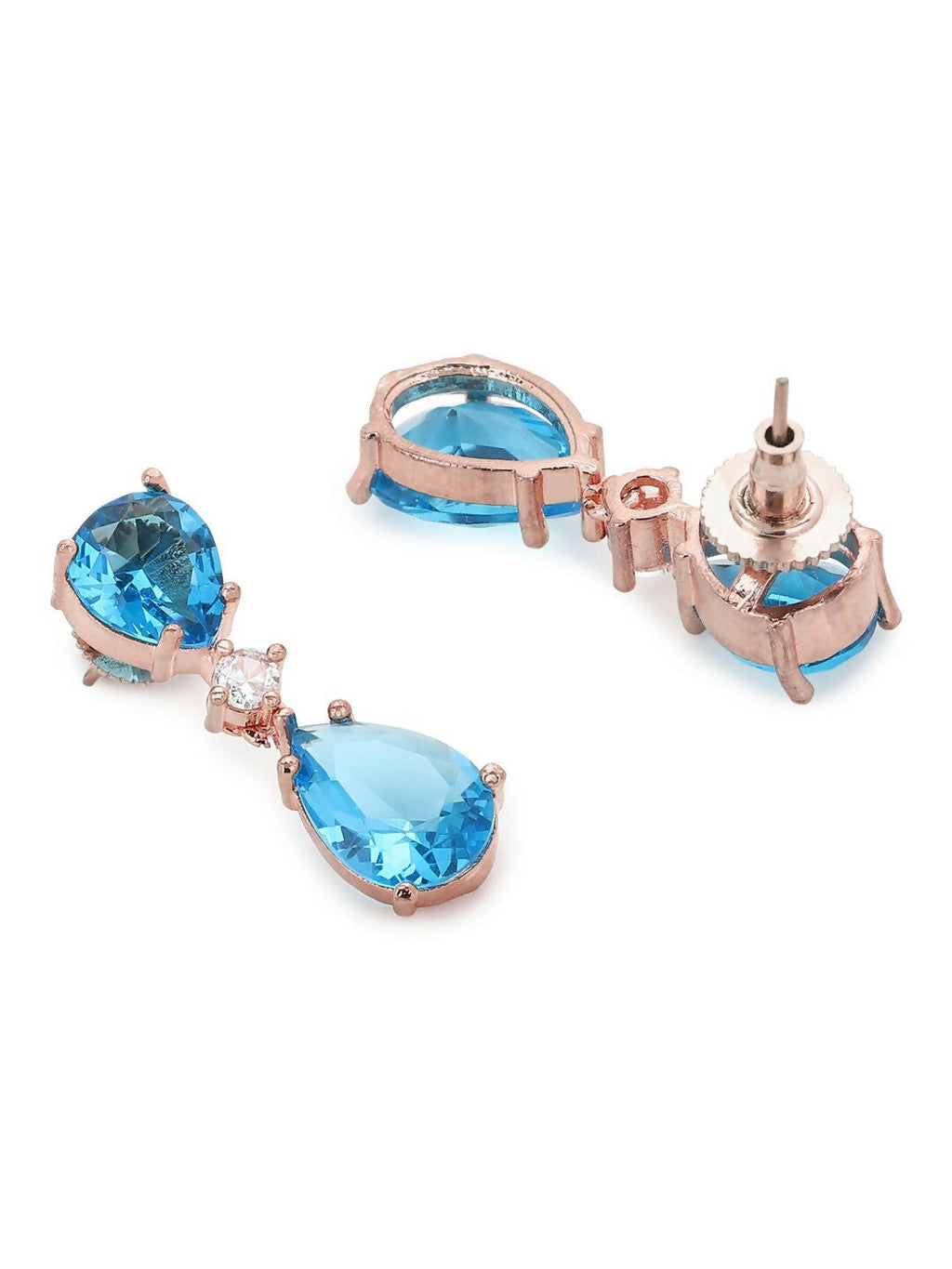 Blue Stone Earrings- Ruby Raang | Grab2Buy