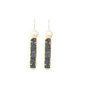 Bling Accessories Aqua Blue Natural Stone Druzy Earrings | Grab2Buy