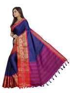 Vamika Banarasi Silk Royal Blue Weaving Saree | Grab2Buy