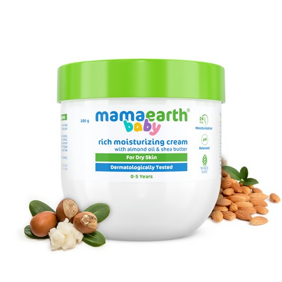 Mamaearth Baby Rich Moisturizing Cream With Almond Oil & Shea Butter | Grab2Buy