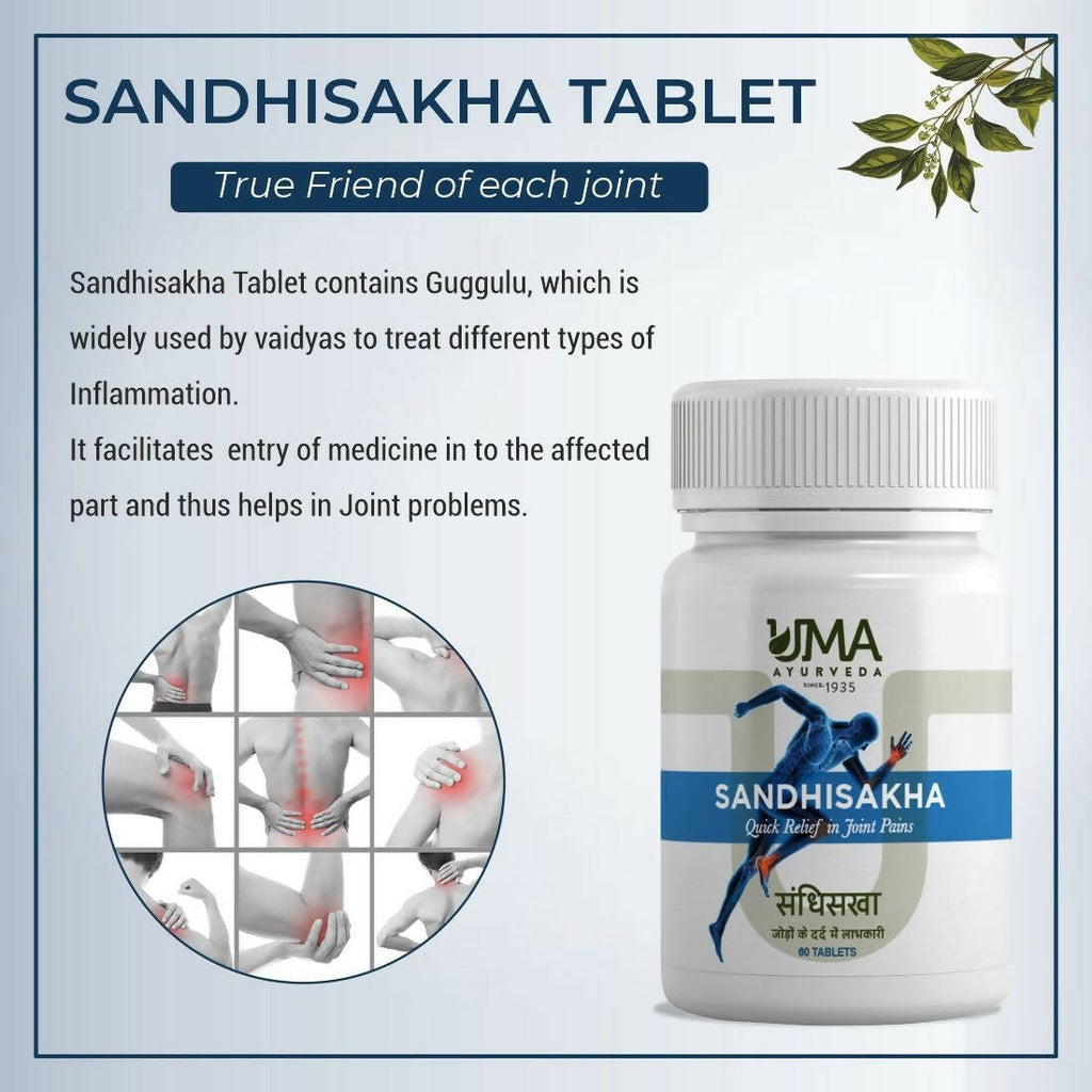 Uma Ayurveda Sandhisakha Ayurvedic Tablets | Grab2Buy