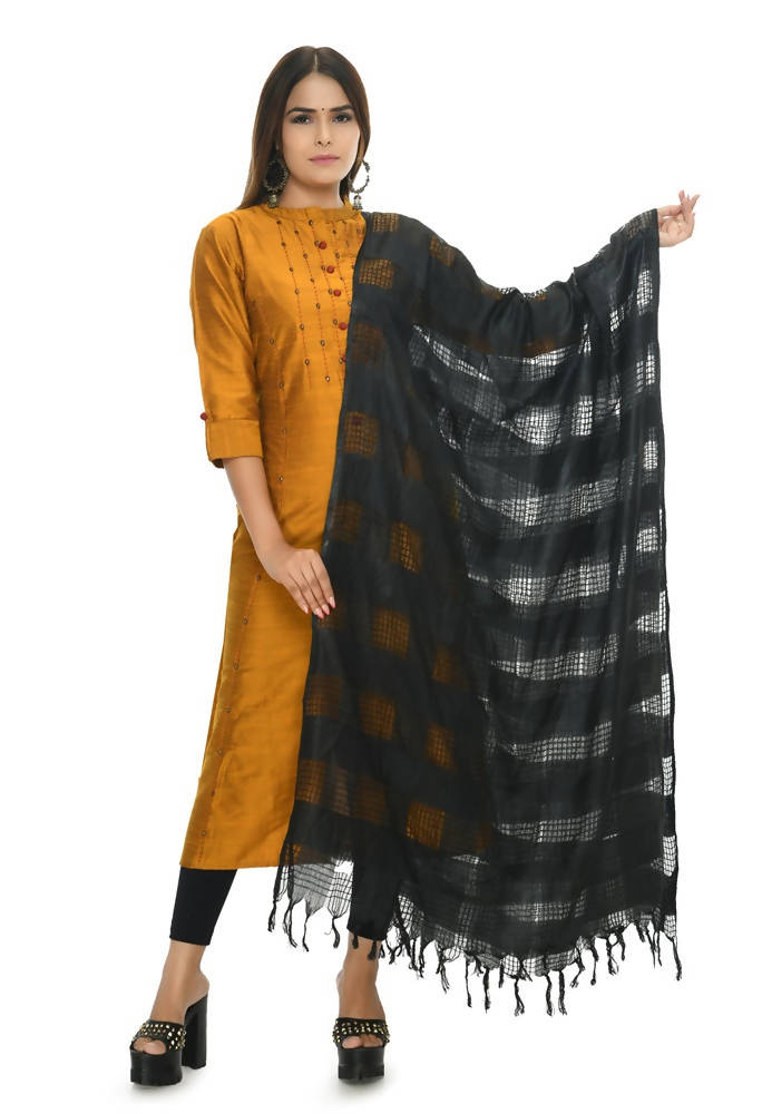 Mominos Fashion Black Window Dupatta | Grab2Buy