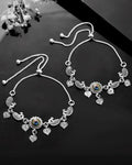 VOJ Set Of 2 Silver Plated Peacock Handcrafted Anklets | Grab2Buy