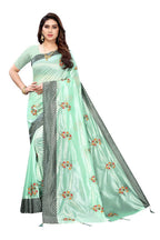 Vamika Green Crepe Embroidery Saree (Nirali Green) | Grab2Buy