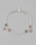 VOJ Set of 2 Traditional Flower Shaped Designer Anklet | Grab2Buy