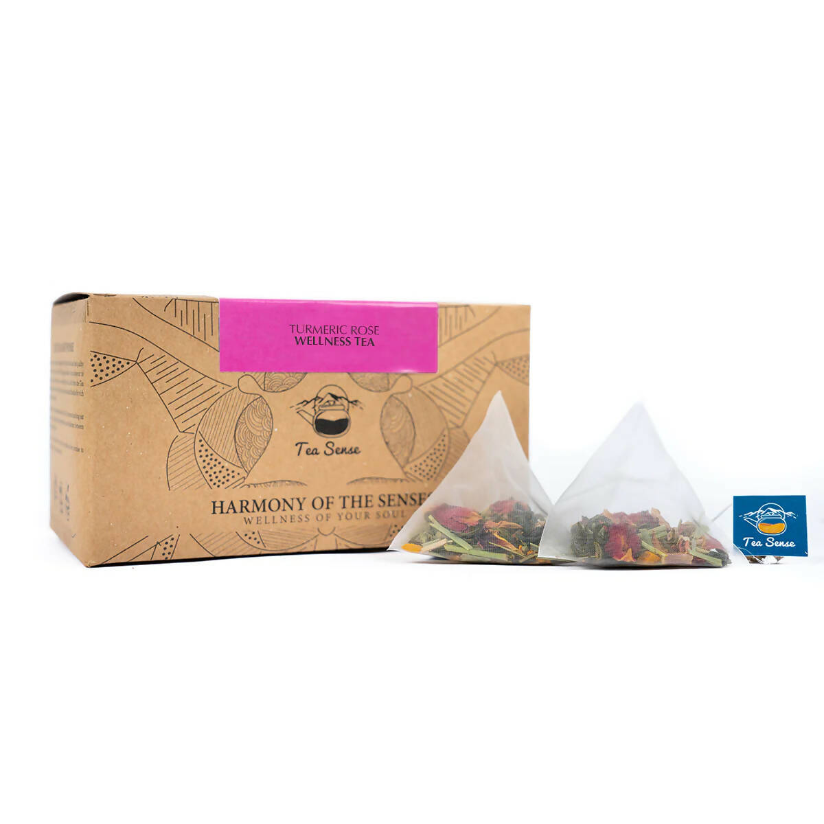 Tea Sense Turmeric Rose Tea Bags Box | Grab2Buy
