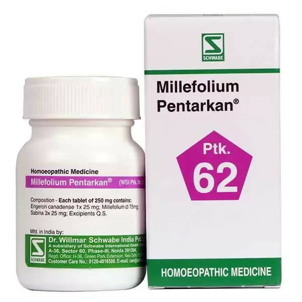 Dr. Willmar Schwabe India Millefolium Pentarkan Ptk 62 Tablets | Grab2Buy