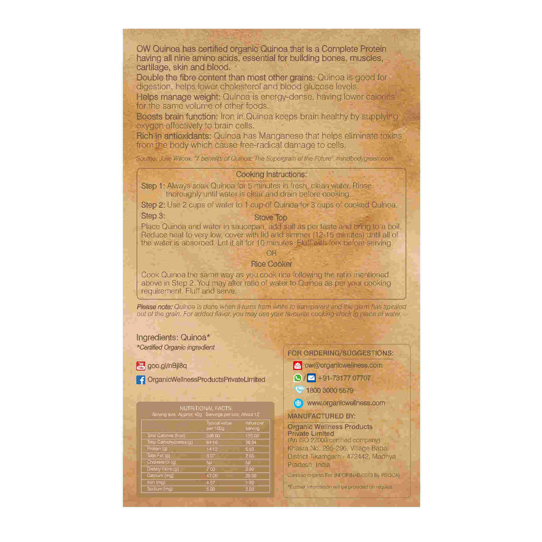 Organic Wellness Quinoa | Grab2Buy