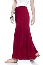 Mominos Fashion Reyon Cotton Maroon Palazzo | Grab2Buy