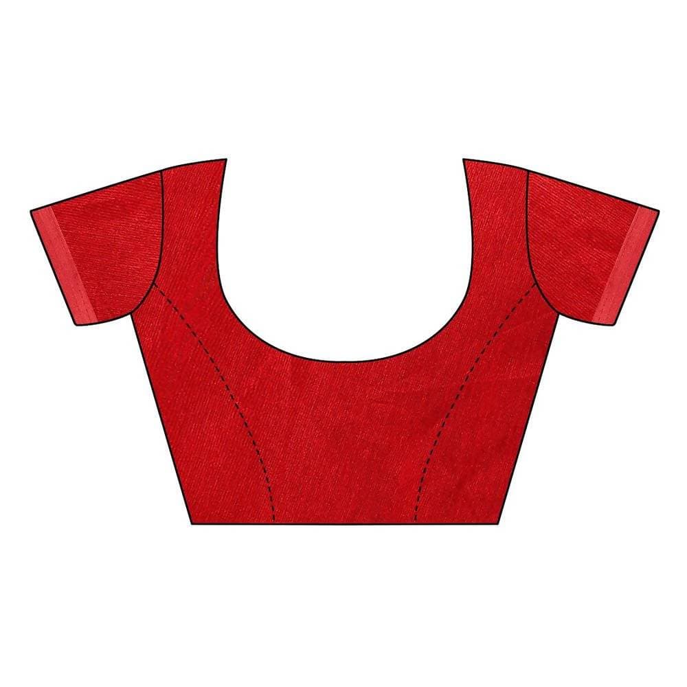 Vamika Red Georgette Embroidery Saree (GULABO RED) | Grab2Buy