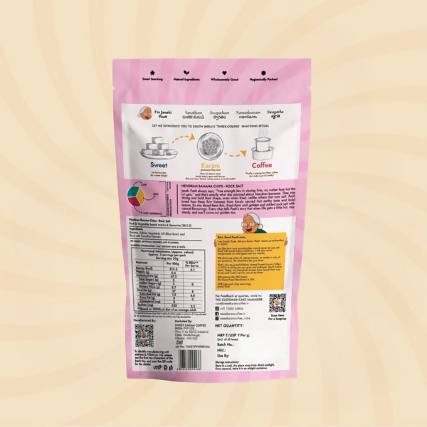 Sweet Karam Coffee Nendran Banana Chips - Rock Salt (Fasting Special) | Grab2Buy