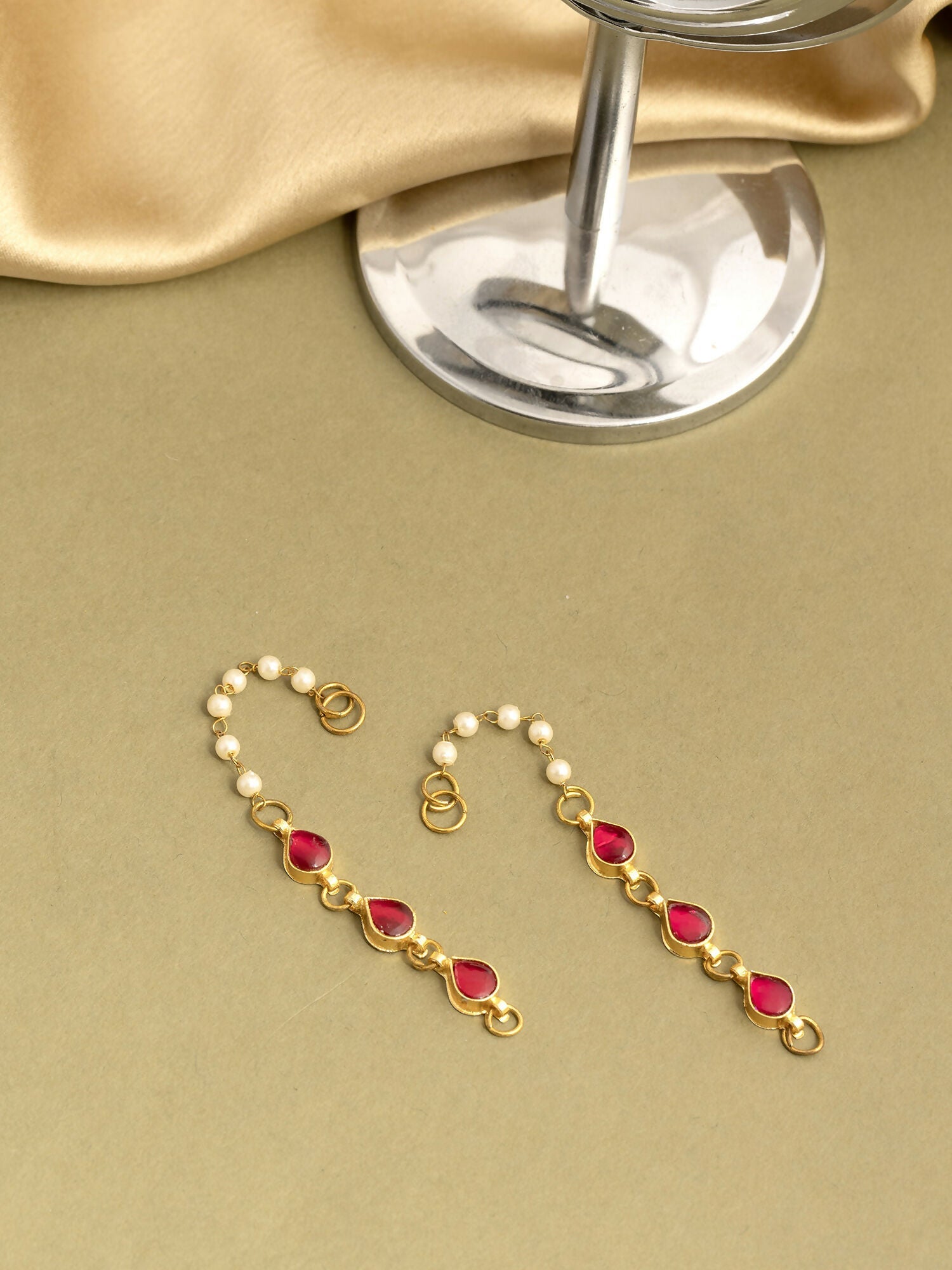 Ruby Raang Flower Earrings | Grab2Buy