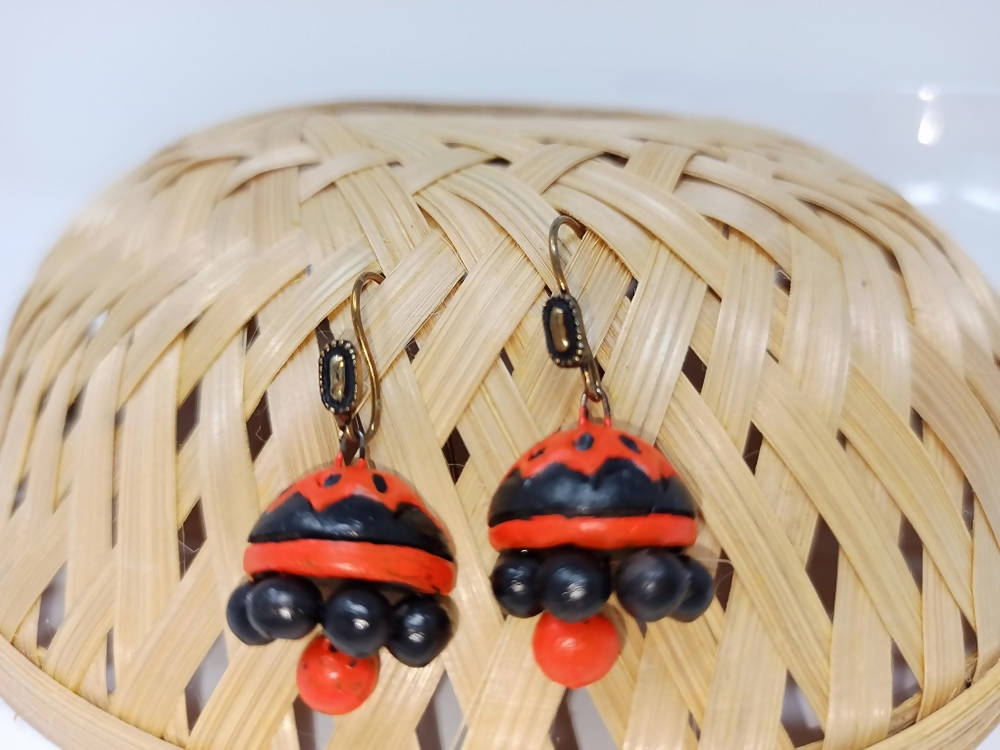Terracotta Beautiful Boho Style Jhumkas | Grab2Buy