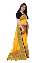 Vamika Yellow Sana Silk Printed Saree (Nihal Yellow) | Grab2Buy