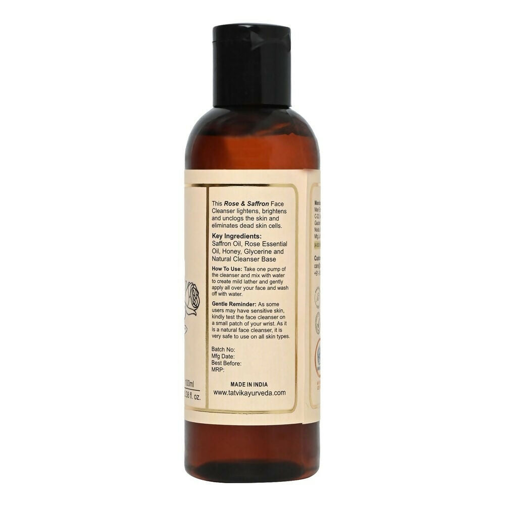 Tatvik Ayurveda Kusuma Face Cleanser (Rose & Saffron) | Grab2Buy