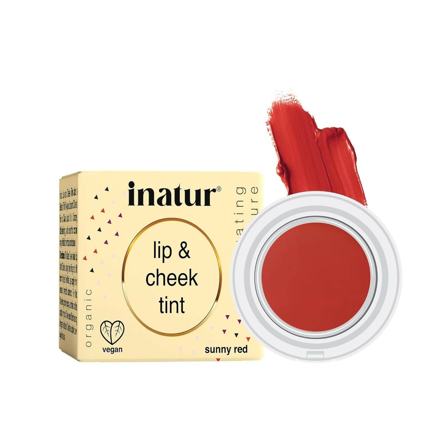 Inatur Lip and Cheek Tint Sunny Red | Grab2Buy