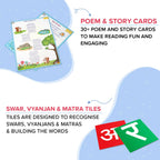 ClassMonitor Hindi Language Learning Kit with Free Mobile App for kids of Age 2.5-5.5 Years