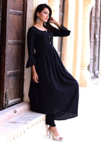 Cheera Hot Black Gotta Suit Set | Grab2Buy