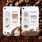 Detoxie Lip Balms Coffee & Cocoa Vanilla With Shea Butter Vitamin E and Liquorice