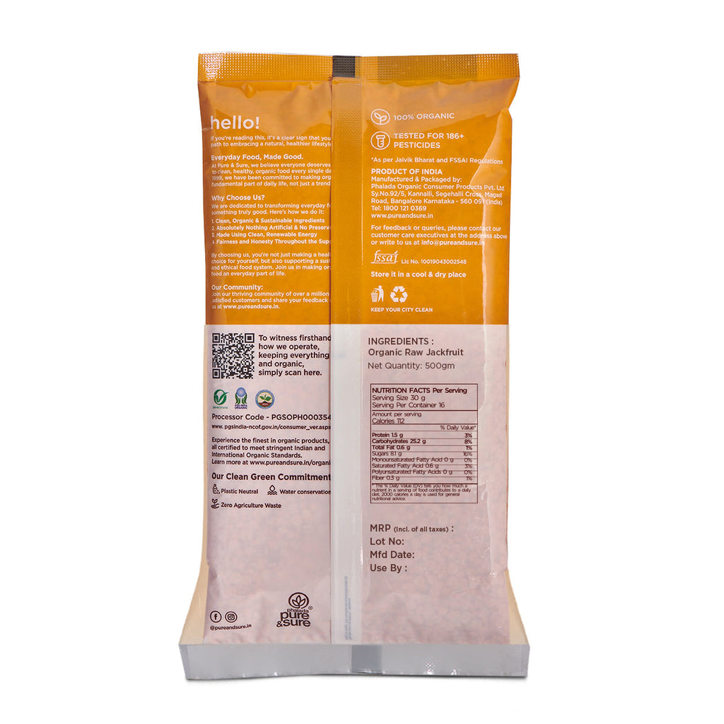 Pure & Sure Organic Raw Jackfruit Flour