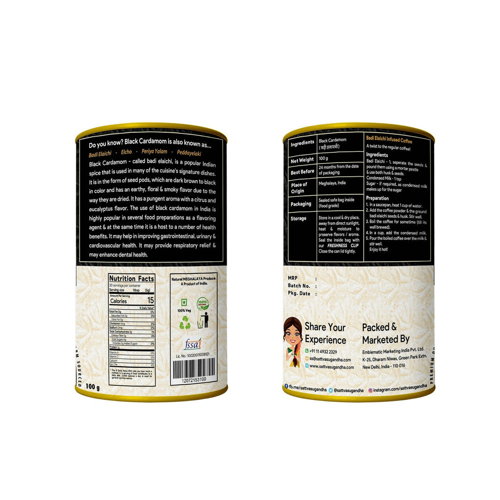 Sattva Sugandha Black Cardamom | Grab2Buy