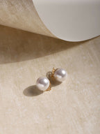 Pearl White Shine Studs- Ruby Raang | Grab2Buy