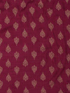 Yufta Women Burgundy Solid Kurta with Palazzo & Dupatta | Grab2Buy