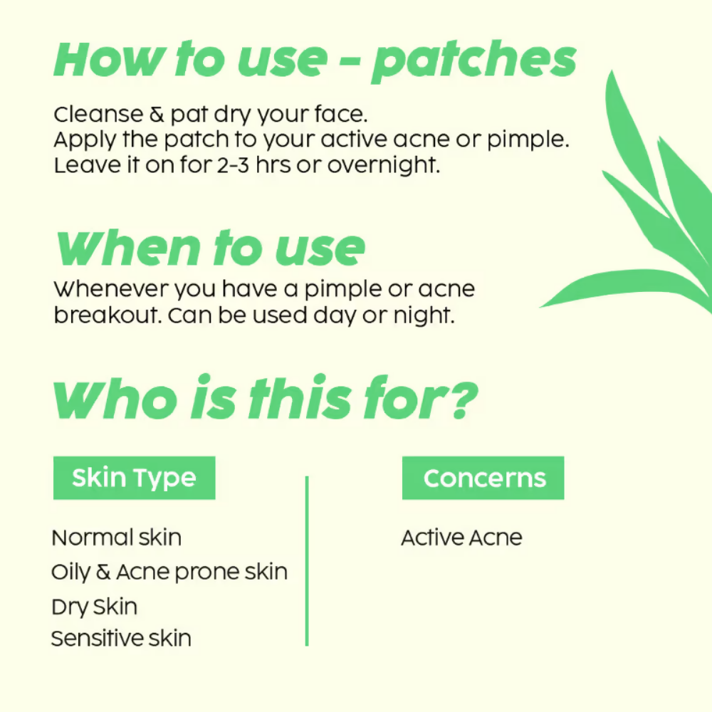 PLIX The Plant Fix Salicylic Acid Acne Patch | Grab2Buy