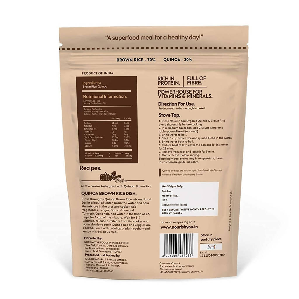 Nourish You Organic Quinoa With Brown Rice Mix | Grab2Buy
