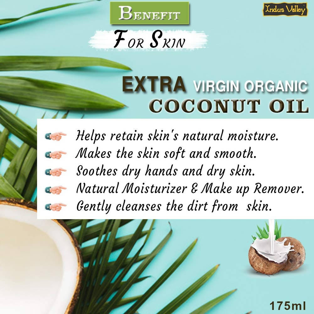 Indus Valley Bio Organic Extra Virgin Organic Coconut Oil | Grab2Buy