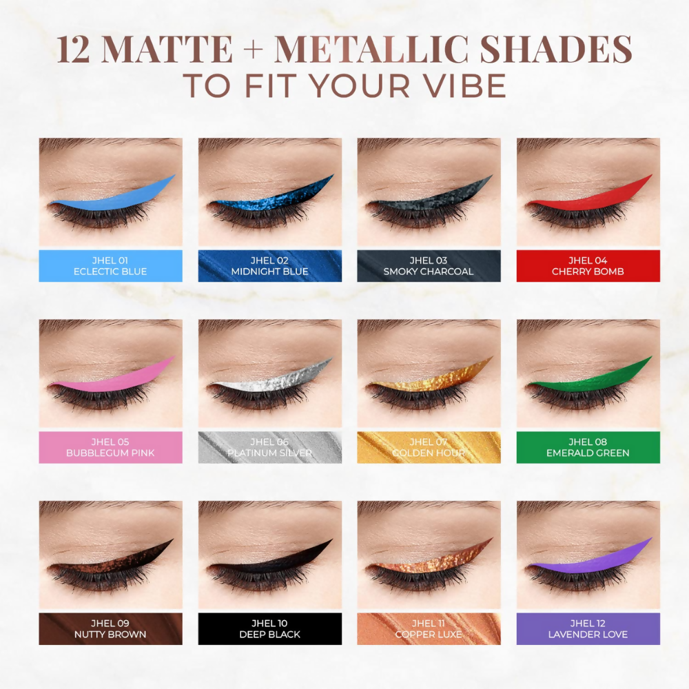 Just Herbs Eyeliner Waterproof and Smudge Proof, Long Lasting Eyeliners - Nutty Brown | Grab2Buy