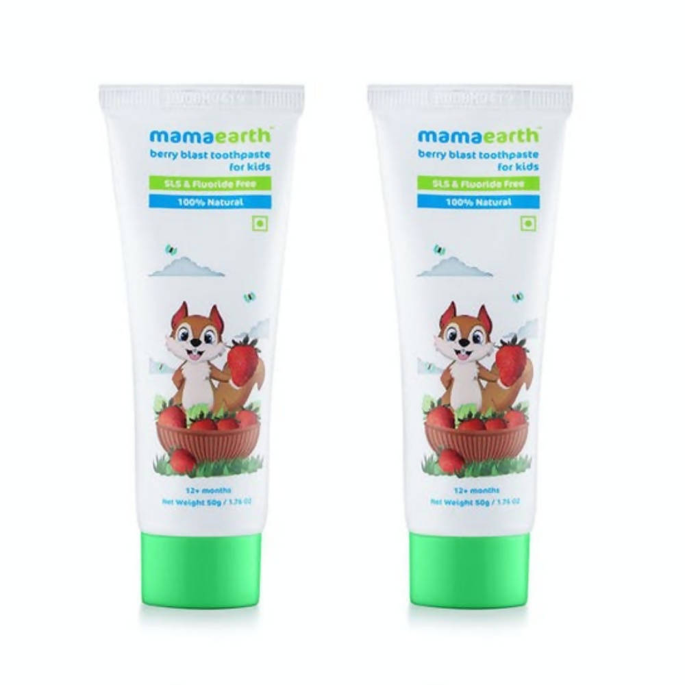Mamaearth Berry Blast Kids Toothpaste For Promotes Healthy Teeth & Gums, Cleanses Teeth | Grab2Buy